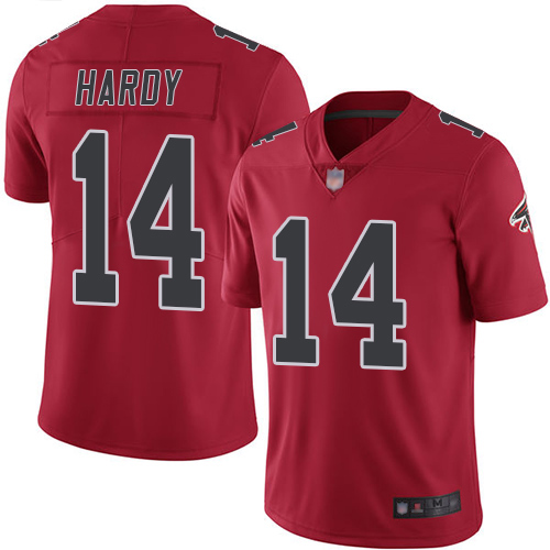 Atlanta Falcons Limited Red Men Justin Hardy Jersey NFL Football #14 Rush Vapor Untouchable->women nfl jersey->Women Jersey